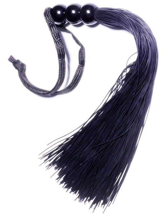 Черная силиконовая плетка - 25,4 см. - Boys of Toys - купить с доставкой в Долгопрудном