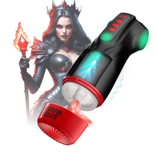 Интерактивный мастурбатор Raven с вакуумом, вибрацией и подсветкой - Shots Media BV - в Долгопрудном купить с доставкой