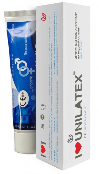 Лубрикант на водной основе Unilatex Gel - 80 мл. - Unilatex - купить с доставкой в Долгопрудном
