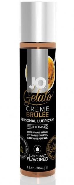 Лубрикант с ароматом крем-брюле JO GELATO CREME BRULEE - 30 мл. - System JO - купить с доставкой в Долгопрудном