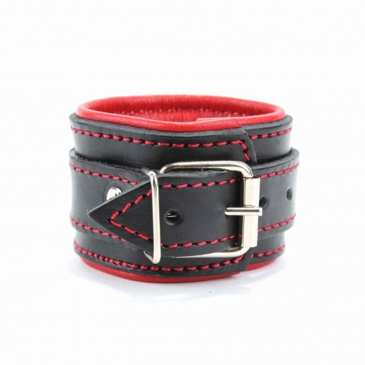 Оковы на ноги с красным подкладом - БДСМ Арсенал - купить с доставкой в Долгопрудном