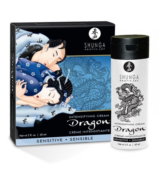 Интимный мужской крем SHUNGA DRAGON SENSITIVE - 60 мл. - Shunga - купить с доставкой в Долгопрудном
