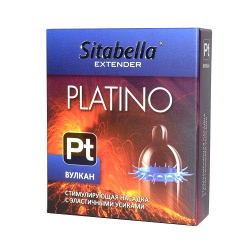 Стимулирующая насадка с усиками Platino  Вулкан - Sitabella - купить с доставкой в Долгопрудном
