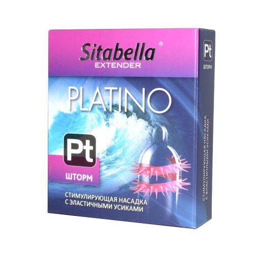 Стимулирующая насадка со спиралью из усиков Platino  Шторм - Sitabella - купить с доставкой в Долгопрудном