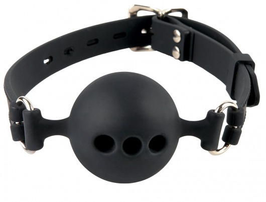 Силиконовый кляп-шар с отверстиями для дыхания Silicone Breathable Ball Gag Small - Pipedream - купить с доставкой в Долгопрудном