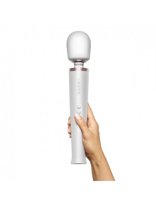 Белый массажёр-жезл le Wand с 20 режимами вибрации - Le Wand