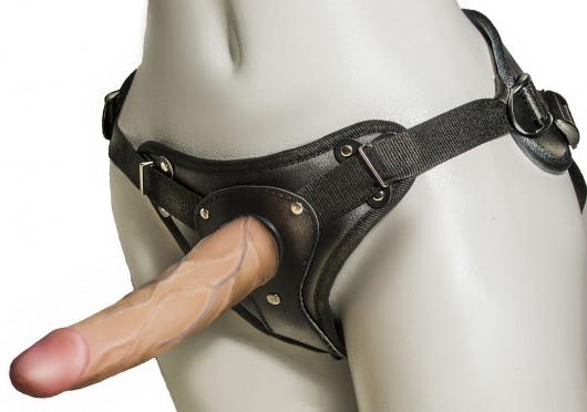 Женский страпон с вагинальной пробкой Woman Strap - 18 см. - LOVETOY (А-Полимер) - купить с доставкой в Долгопрудном