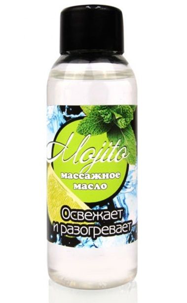 Массажное масло для тела Mojito с ароматом лайма - 50 мл. - Биоритм - купить с доставкой в Долгопрудном