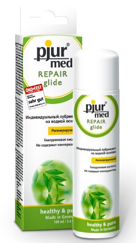 Регенирирующий лубрикант с гиалуроновой кислотой pjur MED Repair glide - 100 мл. - Pjur - купить с доставкой в Долгопрудном