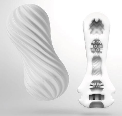 Мастурбатор FLEX Silky White с мягким рельефом - Tenga - в Долгопрудном купить с доставкой