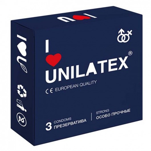 Ультрапрочные презервативы Unilatex Extra Strong - 3 шт. - Unilatex - купить с доставкой в Долгопрудном