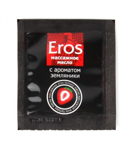 Пробник массажного масла с ароматом земляники Eros fantasy - 4 гр. - Биоритм - купить с доставкой в Долгопрудном