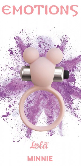 Розовое эрекционное виброколечко Emotions Minnie Light pink - Lola Games - в Долгопрудном купить с доставкой