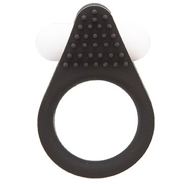Чёрное эрекционное кольцо LIT-UP SILICONE STIMU RING 1 BLACK - Dream Toys - в Долгопрудном купить с доставкой