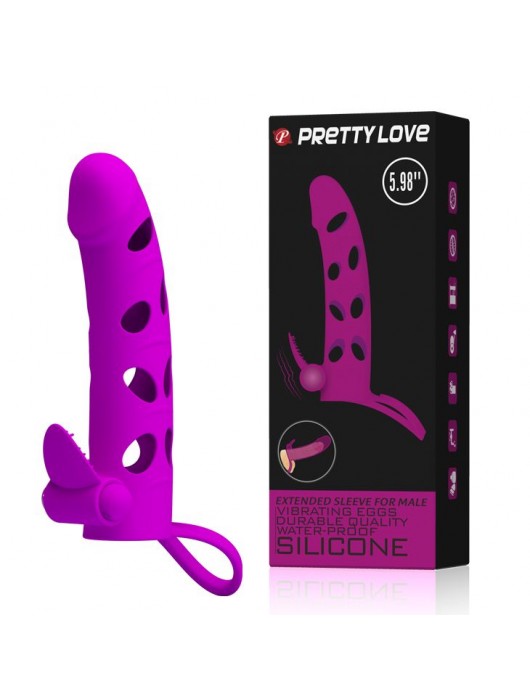 Насадка с закрытой головкой и виброэлементом для клиторального массажа - Baile - в Долгопрудном купить с доставкой