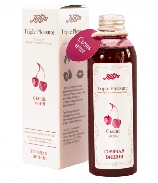 Эликсир Triple Pleasure  Горячая вишня  - 130 гр. - JULEJU - купить с доставкой в Долгопрудном
