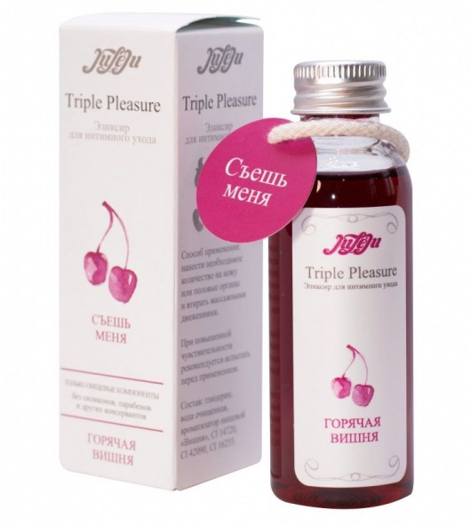 Эликсир Triple Pleasure  Горячая вишня  - 65 гр. - JULEJU - купить с доставкой в Долгопрудном