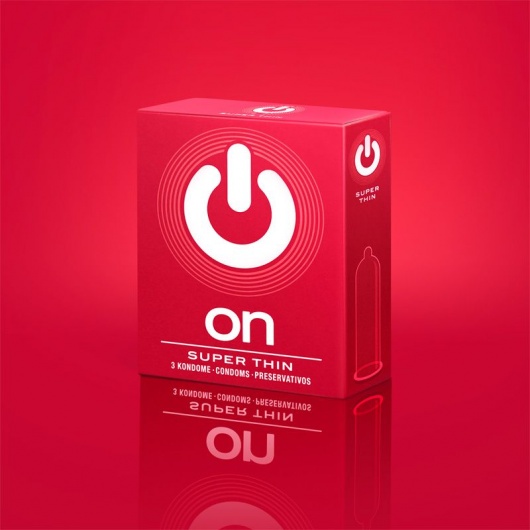Супертонкие презервативы ON) Super Thin - 3 шт. - ON) - купить с доставкой в Долгопрудном