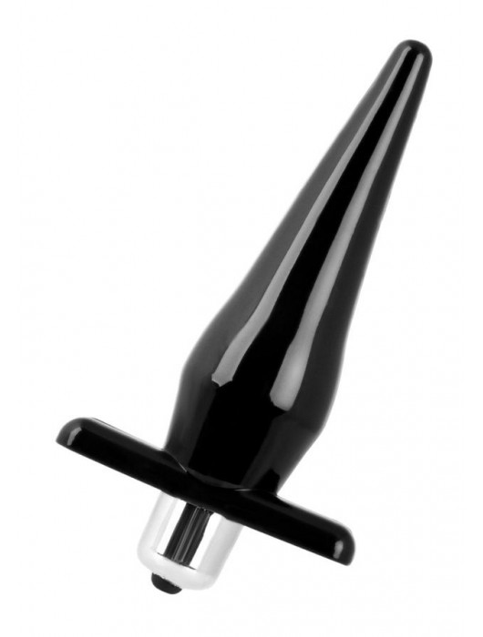 Черная водонепроницаемая вибровтулка Black Red - 12,7 см. - ToyFa