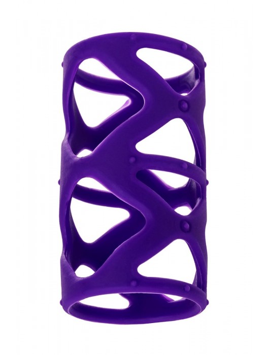 Фиолетовая насадка-сетка на пенис - 7,5 см. - A-toys - в Долгопрудном купить с доставкой