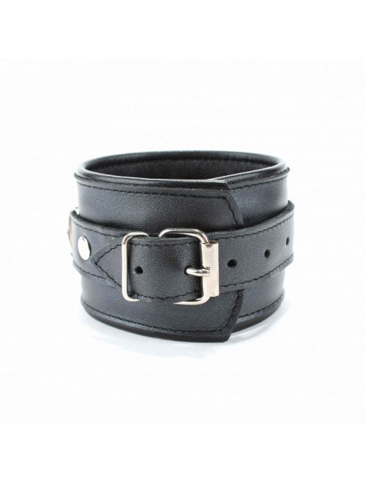 Наручники из гладкой кожи - БДСМ Арсенал - купить с доставкой в Долгопрудном