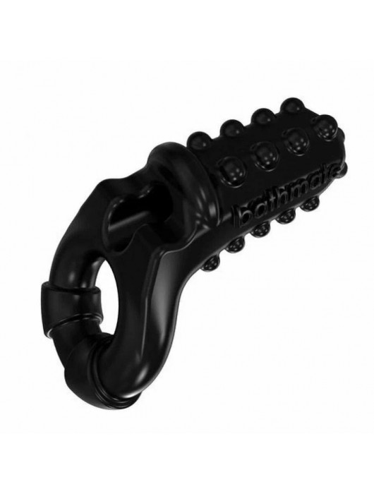 Чёрное эрекционное виброкольцо Tickle - Bathmate - в Долгопрудном купить с доставкой