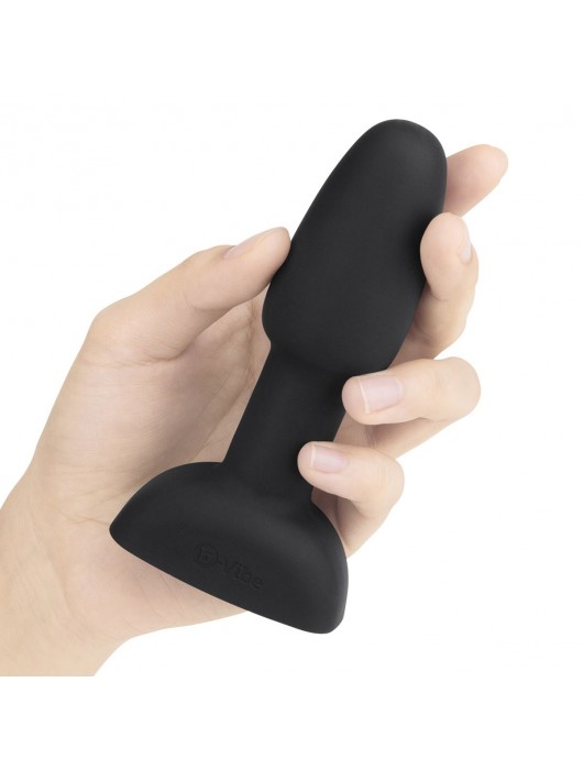 Чёрная анальная пробка с римминг-эффектом RIMMING PETITE - 12,4 см. - b-Vibe