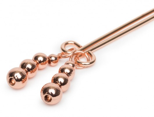 Золотистые зажимы для сосков и клитора All Sensation Nipple and Clitoral Chain - Fifty Shades of Grey - купить с доставкой в Долгопрудном