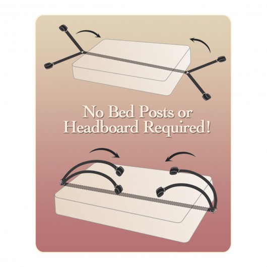 Набор фиксаторов на руки и ноги - Pipedream - купить с доставкой в Долгопрудном