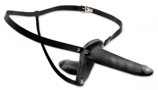 Женский страпон с вагинальной пробкой Double Penetrix Strap-on - 15 см. - Pipedream - купить с доставкой в Долгопрудном