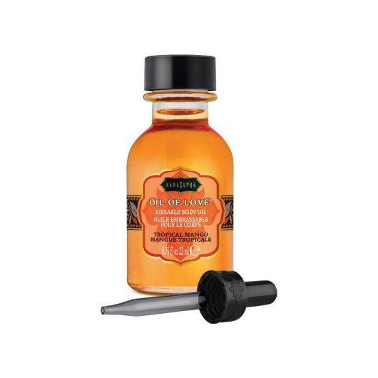 Масло для ласк с ароматом манго Oil of Love Tropical Mango - 22 мл. - Kama Sutra - купить с доставкой в Долгопрудном