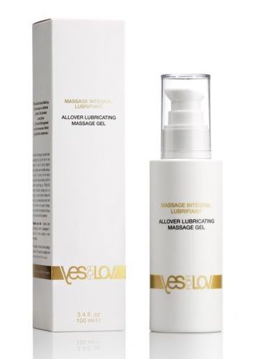 Массажный гель-смазка на силиконовой основе Allover Massage Gel - 100 мл. - YESforLOV - купить с доставкой в Долгопрудном