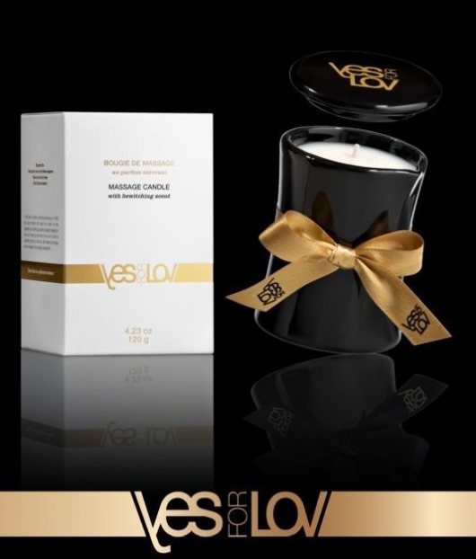 Массажная аромасвеча BEWITCHING MASSAGE CANDLE - 120 мл. - YESforLOV - купить с доставкой в Долгопрудном