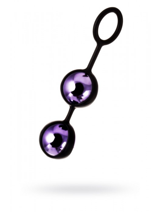 Фиолетово-черная вагинальные шарики TOYFA A-toys - A-toys
