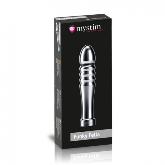 Ребристый фаллоимитатор для электростимуляции Funky Fella Rill Dildo - 13 см. - MyStim - купить с доставкой в Долгопрудном