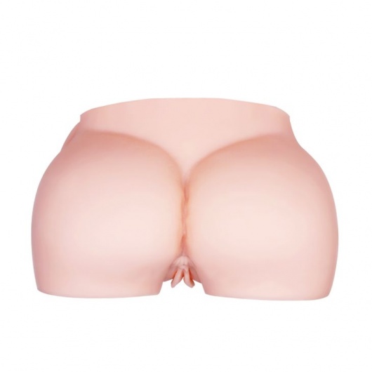 Телесный мастурбатор с двумя любовными тоннелями и вибрацией - Baile - в Долгопрудном купить с доставкой