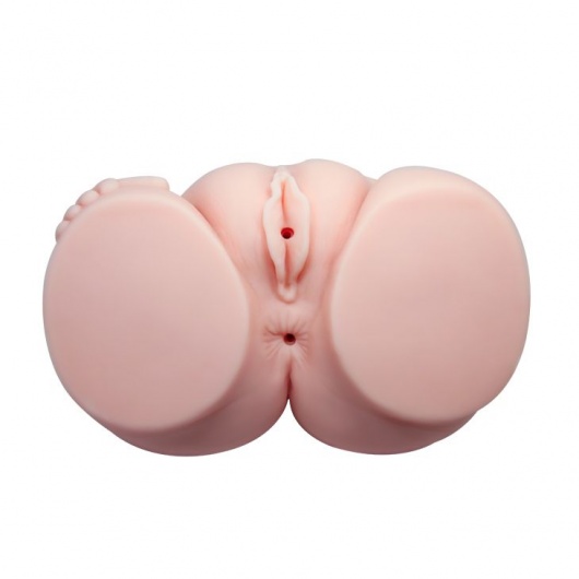 Телесный мастурбатор с двумя любовными тоннелями и вибрацией - Baile - в Долгопрудном купить с доставкой