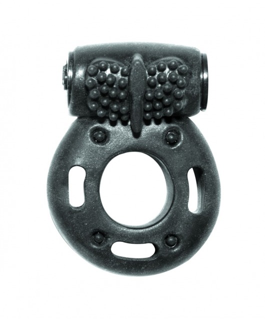 Черное эрекционное кольцо с вибрацией Rings Axle-pin - Lola Games - в Долгопрудном купить с доставкой