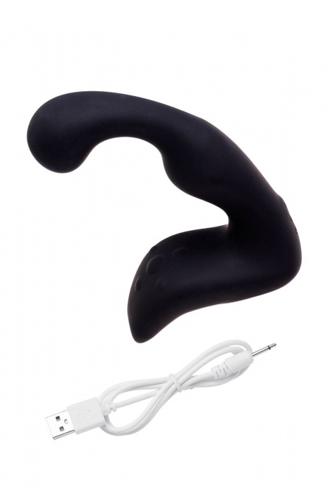 Чёрный изогнутый вибростимулятор простаты Erotist - Erotist Adult Toys - в Долгопрудном купить с доставкой