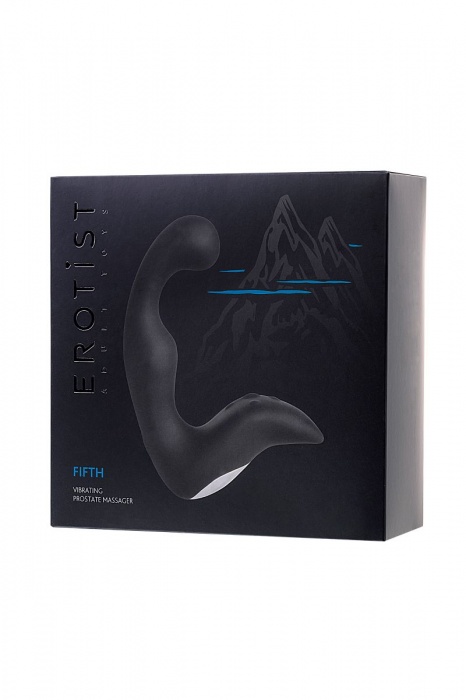 Чёрный изогнутый вибростимулятор простаты Erotist - Erotist Adult Toys - в Долгопрудном купить с доставкой