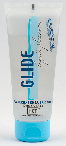 Интимная смазка на водной основе Glide - 100 мл. - HOT - купить с доставкой в Долгопрудном