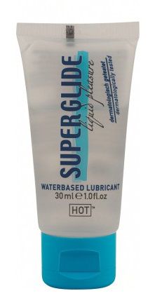 Гель-смазка на водной основе для чувствительной кожи Superglide - 30 мл. - HOT - купить с доставкой в Долгопрудном