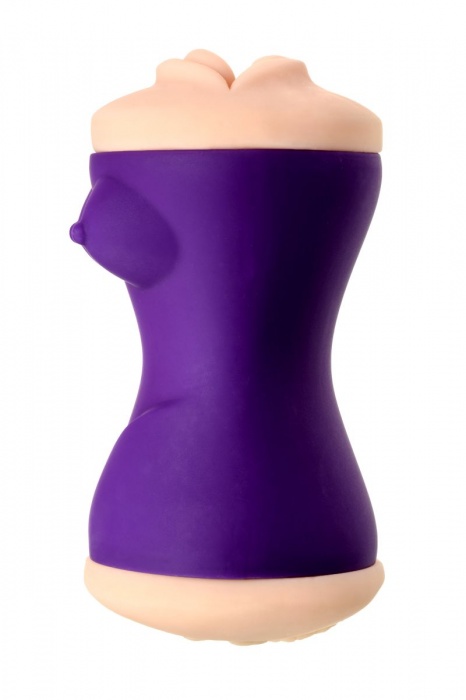 Двухсторонний мастурбатор JOS YARA в фиолетовой колбе - JOS - в Долгопрудном купить с доставкой