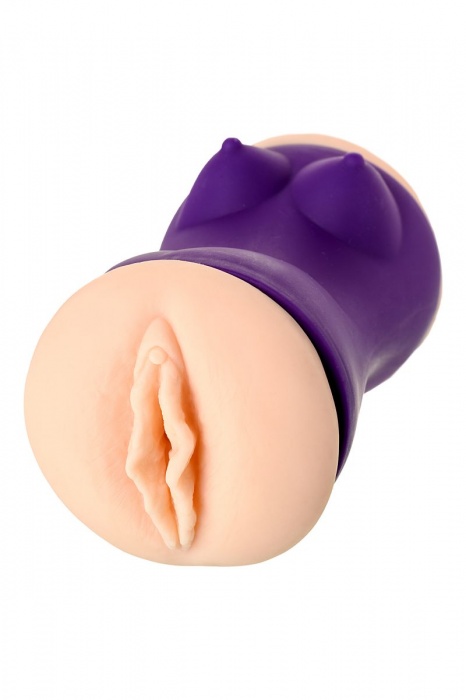 Двухсторонний мастурбатор JOS YARA в фиолетовой колбе - JOS - в Долгопрудном купить с доставкой