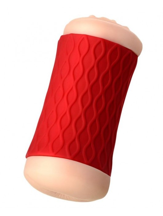 Двухсторонний мастурбатор JOS  NADIN в красном цилиндре - JOS - в Долгопрудном купить с доставкой