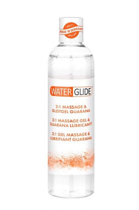 Гель-смазка 2-в-1 MASSAGE   LUBRICANT GUARANA - 300 мл. - Waterglide - купить с доставкой в Долгопрудном