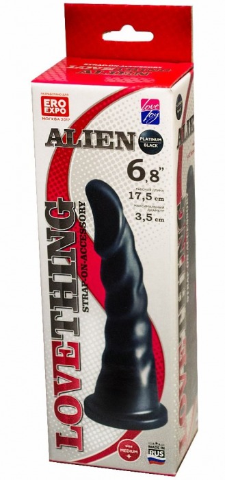 Насадка для трусиков харнесс Alien - 17,5 см. - LOVETOY (А-Полимер) - купить с доставкой в Долгопрудном