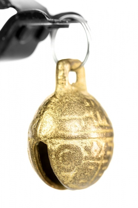 Черно-золотистые зажимы для сосков TOYFA Theatre - ToyFa - купить с доставкой в Долгопрудном