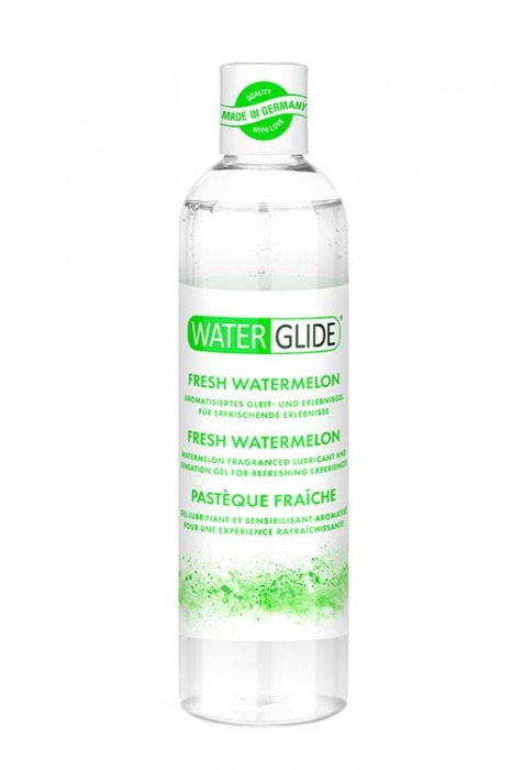 Лубрикант на водной основе с ароматом арбуза WATERGLIDE FRESH WATERMELON - 300 мл. - Waterglide - купить с доставкой в Долгопрудном
