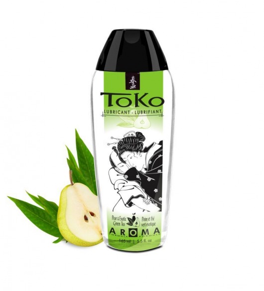 Интимный гель TOKO Pear   Exotic Green Tea с ароматом груши и зеленого чая - 165 мл. - Shunga - купить с доставкой в Долгопрудном